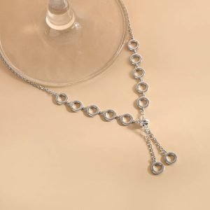 Silver Eternal Circle Necklace