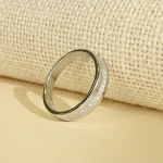 Linear Stone Men's Ring