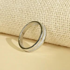 Linear Stone Men's Ring